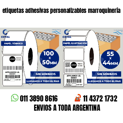 etiquetas adhesivas personalizables marroquinería