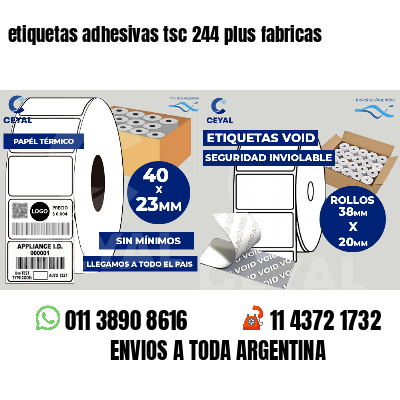 etiquetas adhesivas tsc 244 plus fabricas