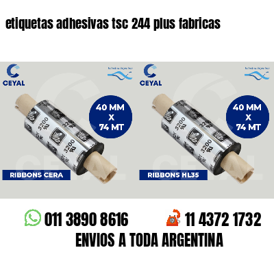 etiquetas adhesivas tsc 244 plus fabricas