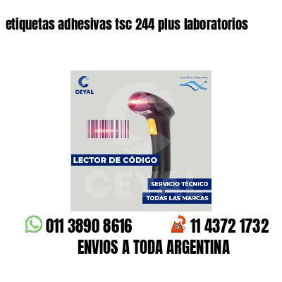 etiquetas adhesivas tsc 244 plus laboratorios