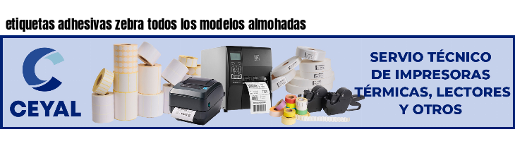 etiquetas adhesivas zebra todos los modelos almohadas