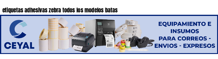 etiquetas adhesivas zebra todos los modelos batas