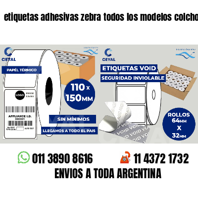 etiquetas adhesivas zebra todos los modelos colchones
