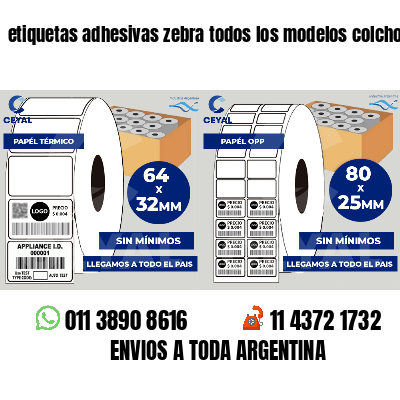 etiquetas adhesivas zebra todos los modelos colchones