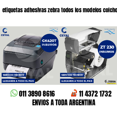 etiquetas adhesivas zebra todos los modelos colchones