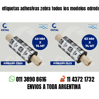 etiquetas adhesivas zebra todos los modelos edredones