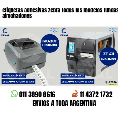 etiquetas adhesivas zebra todos los modelos fundas de almohadones
