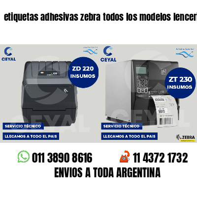 etiquetas adhesivas zebra todos los modelos lenceria