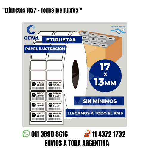 «Etiquetas 10×7 – Todos los rubros	«