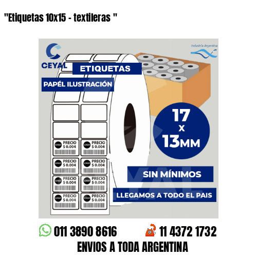 «Etiquetas 10×15 – textileras	«