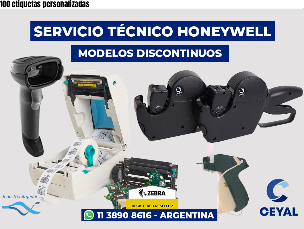 100 etiquetas personalizadas