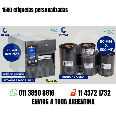 1500 etiquetas personalizadas