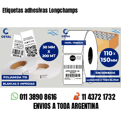 Etiquetas adhesivas Longchamps