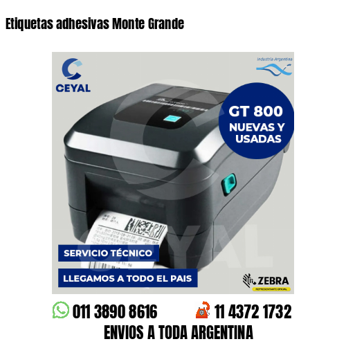 Etiquetas adhesivas Monte Grande