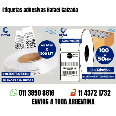 Etiquetas adhesivas Rafael Calzada