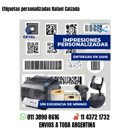 Etiquetas personalizadas Rafael Calzada