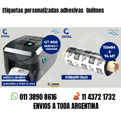 Etiquetas personalizadas adhesivas  Quilmes