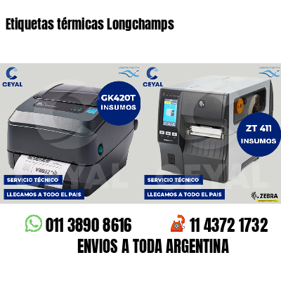 Etiquetas térmicas Longchamps