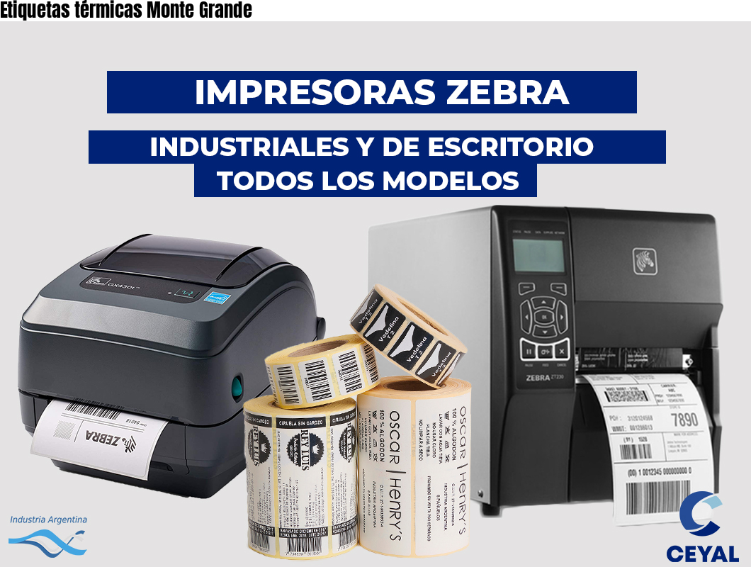 Etiquetas térmicas Monte Grande
