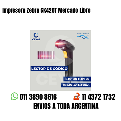 Impresora Zebra GK420T Mercado Libre