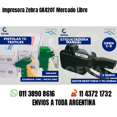Impresora Zebra GK420T Mercado Libre