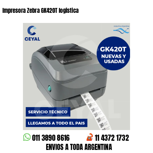 Impresora Zebra GK420T logistica