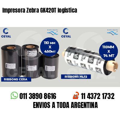 Impresora Zebra GK420T logistica