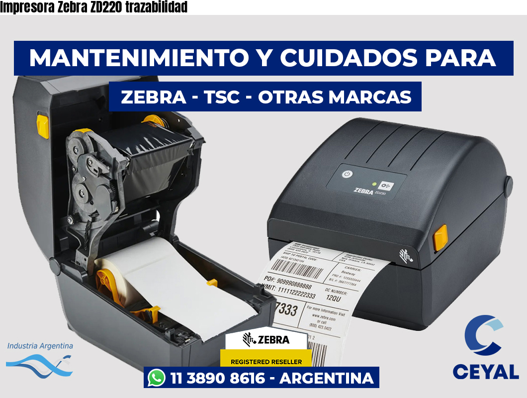 Impresora Zebra ZD220 trazabilidad