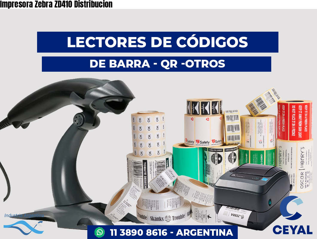 Impresora Zebra ZD410 Distribucion