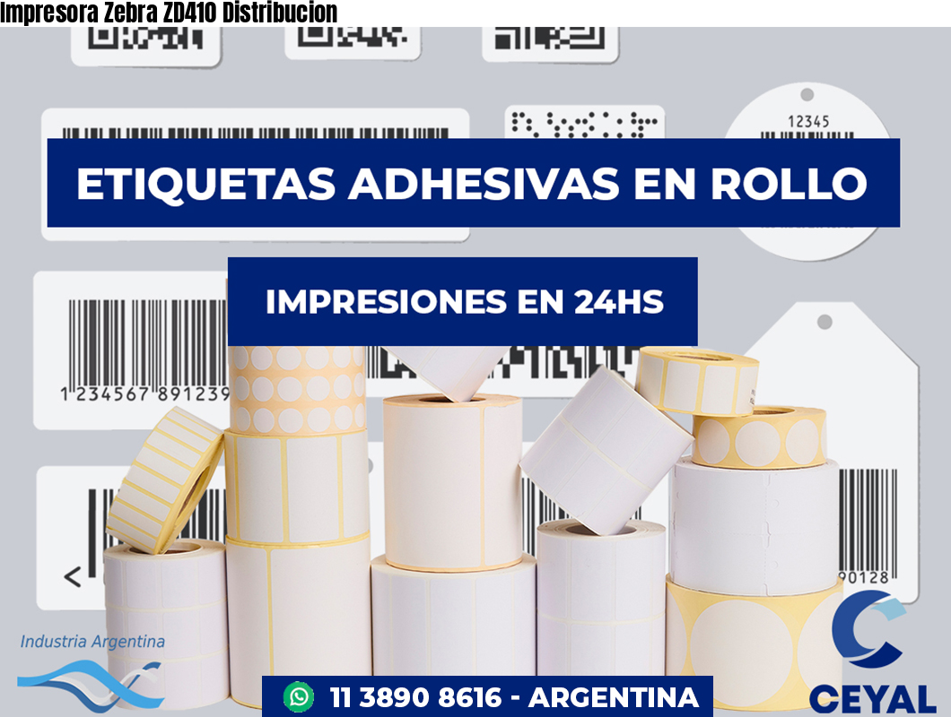 Impresora Zebra ZD410 Distribucion