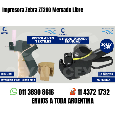 Impresora Zebra ZT200 Mercado Libre