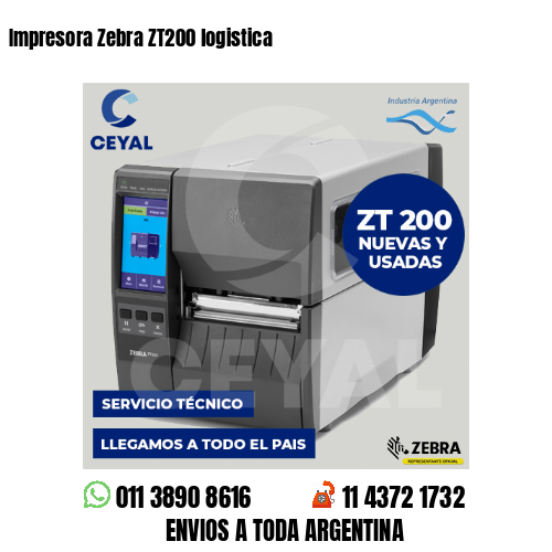 Impresora Zebra ZT200 logistica