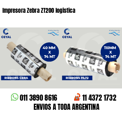 Impresora Zebra ZT200 logistica