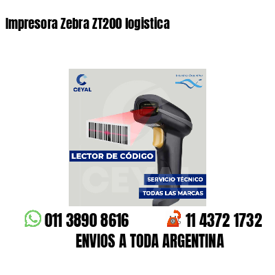Impresora Zebra ZT200 logistica