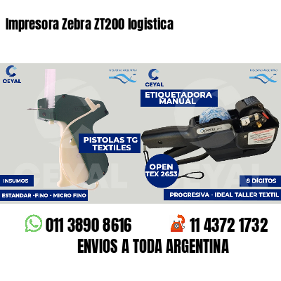 Impresora Zebra ZT200 logistica
