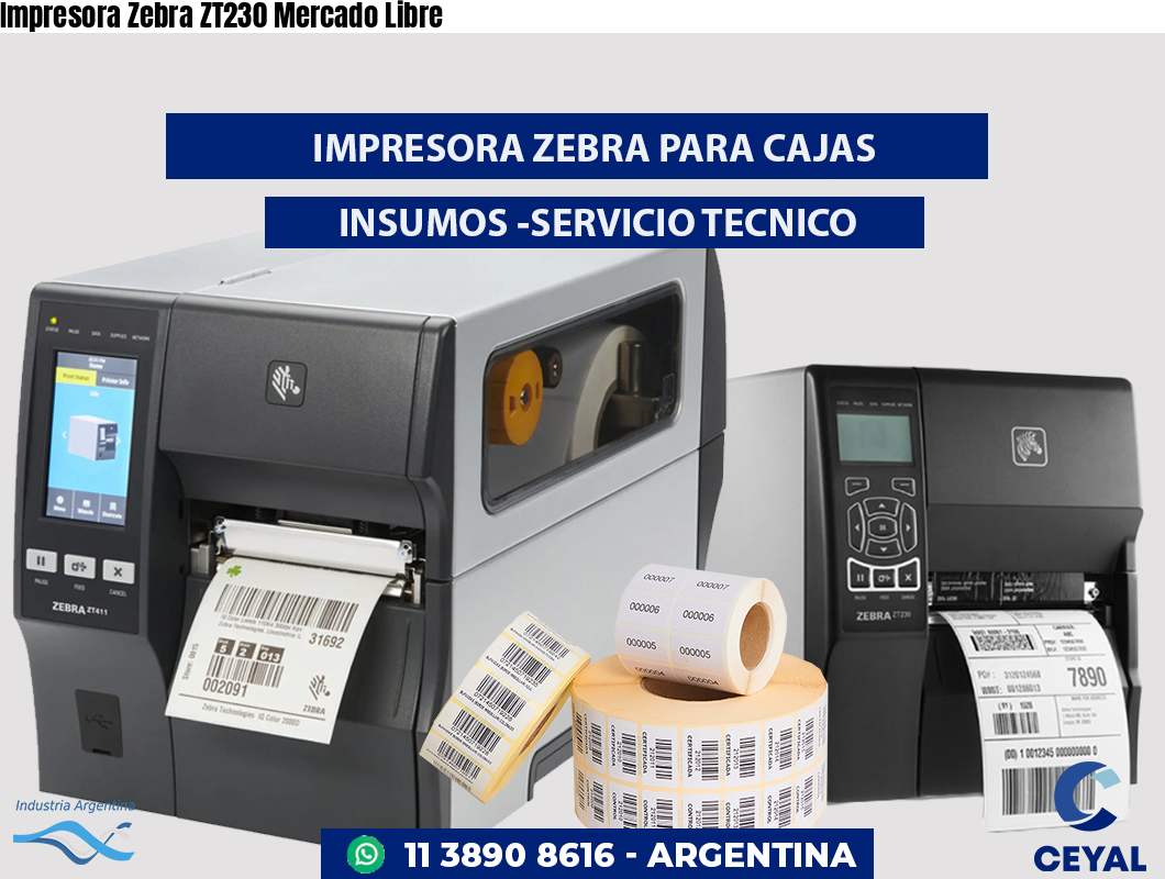 Impresora Zebra ZT230 Mercado Libre