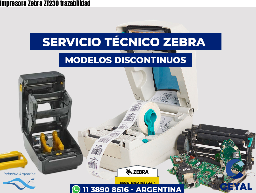Impresora Zebra ZT230 trazabilidad