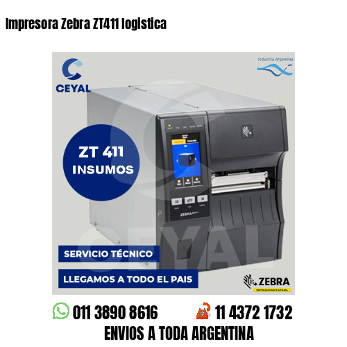 Impresora Zebra ZT411 logistica