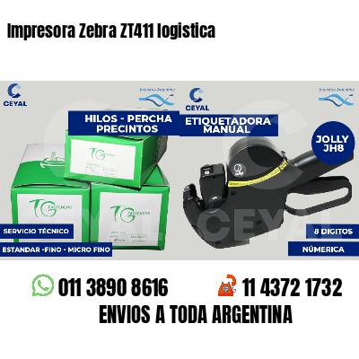 Impresora Zebra ZT411 logistica