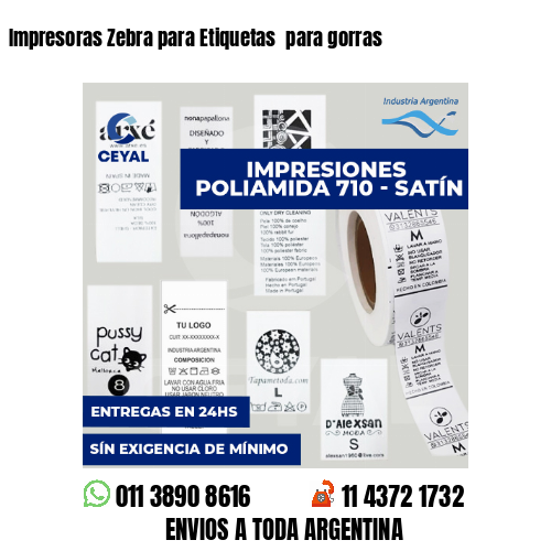 Impresoras Zebra para Etiquetas  para gorras