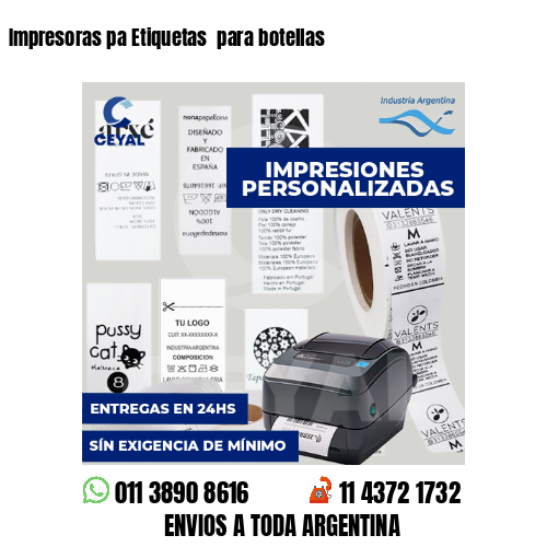 Impresoras pa Etiquetas  para botellas 