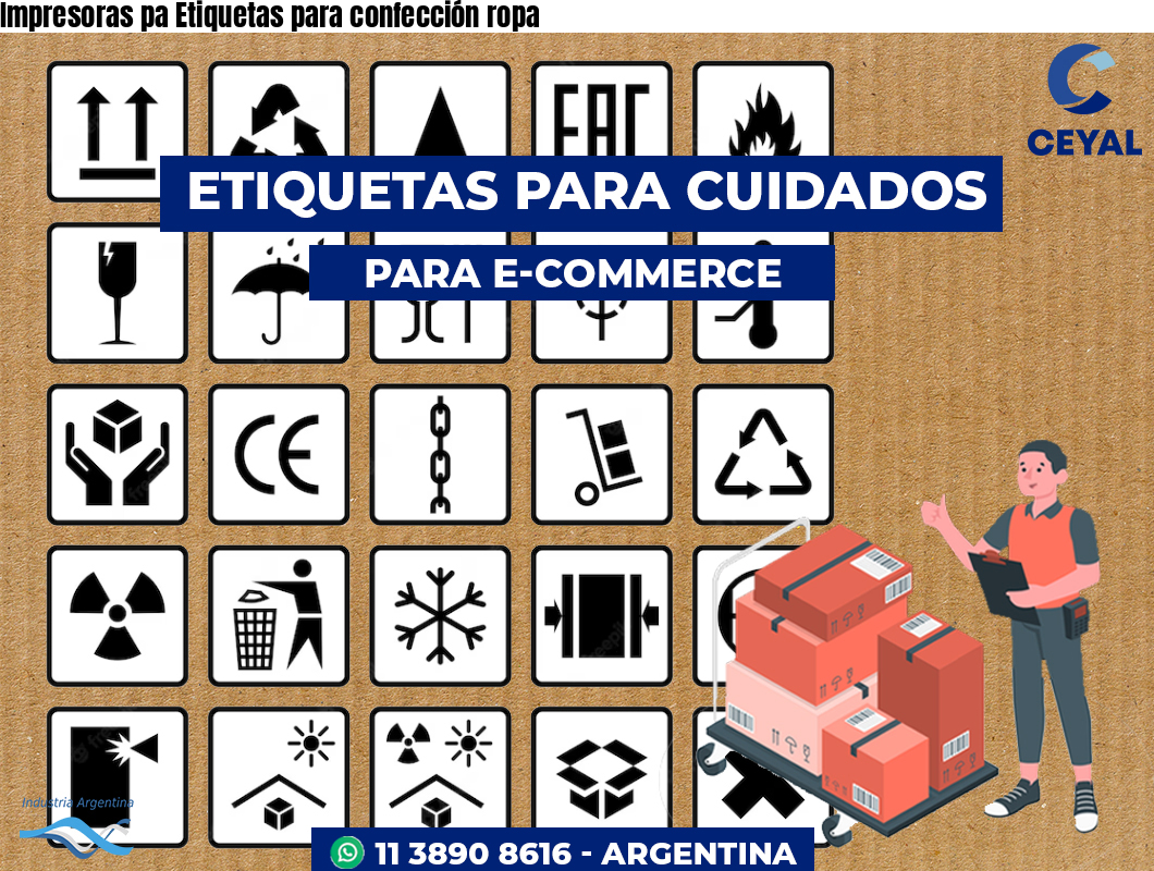 Impresoras pa Etiquetas para confección ropa