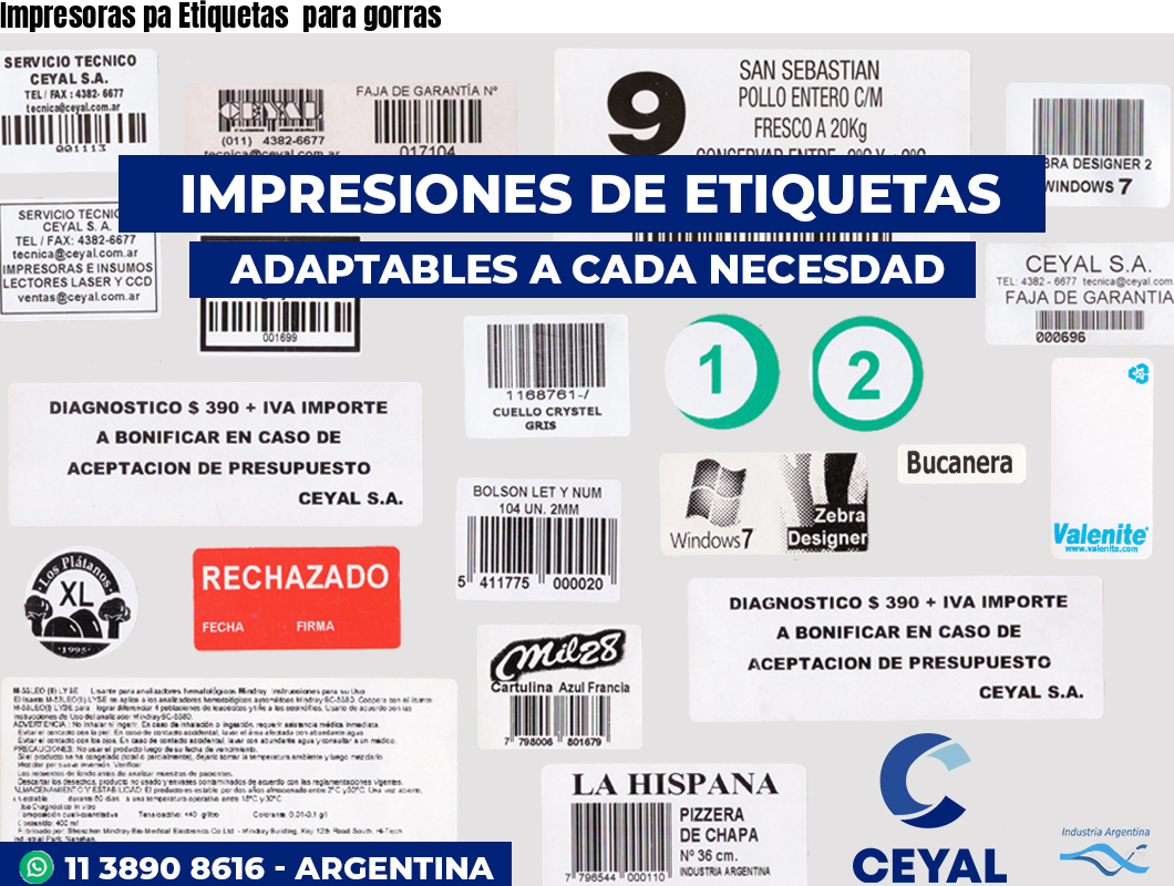 Impresoras pa Etiquetas  para gorras