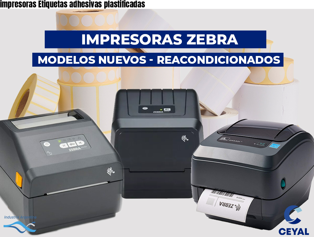 impresoras Etiquetas adhesivas plastificadas