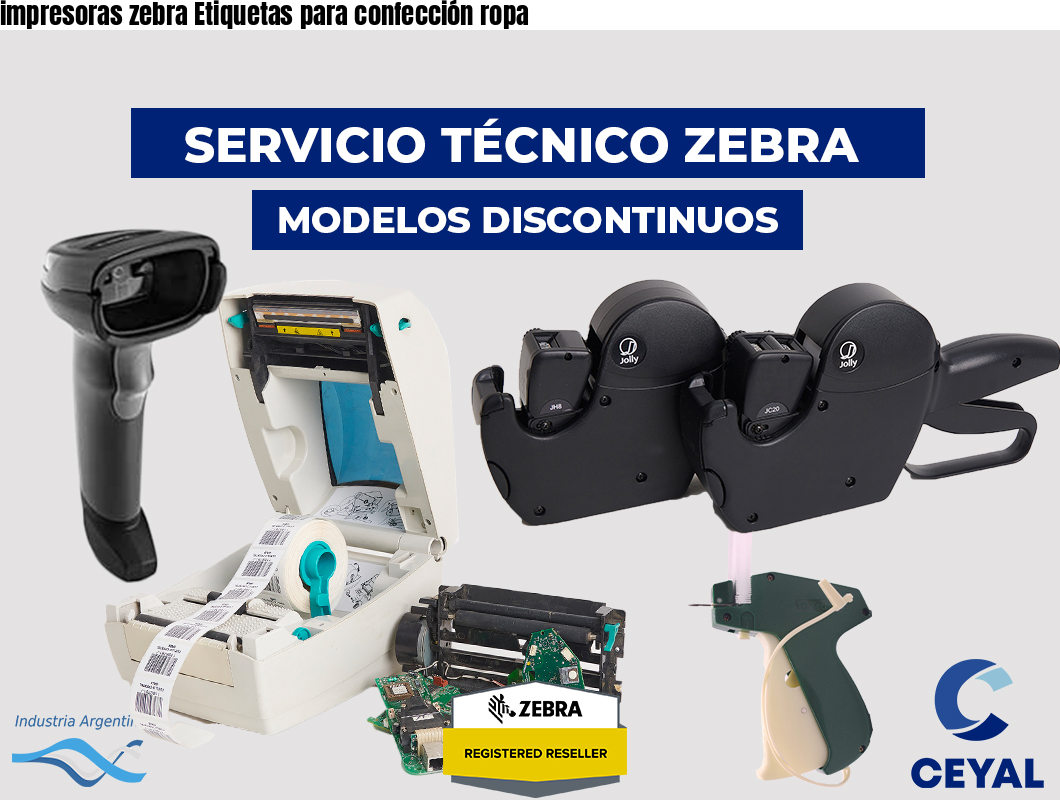 impresoras zebra Etiquetas para confección ropa