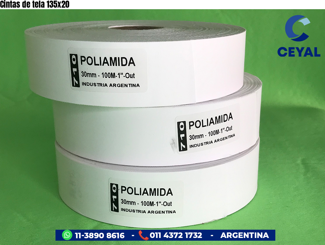Cintas de tela 135×20