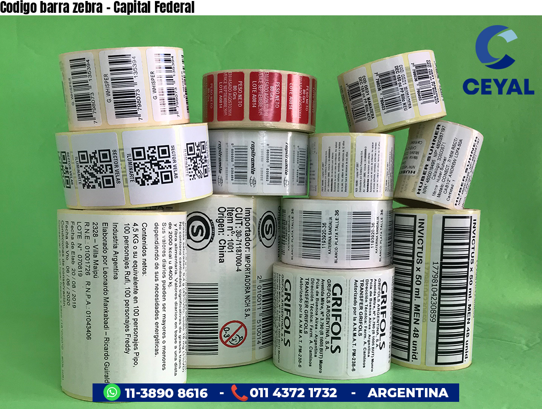 Codigo barra zebra - Capital Federal