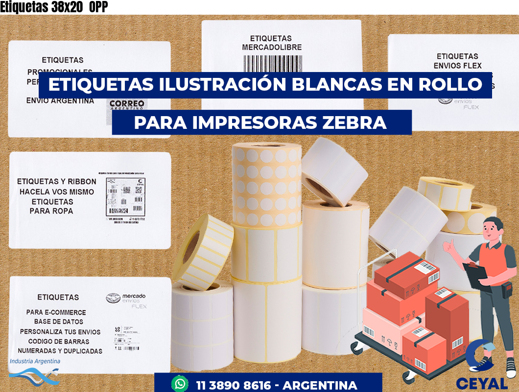 Etiquetas 38x20 OPP