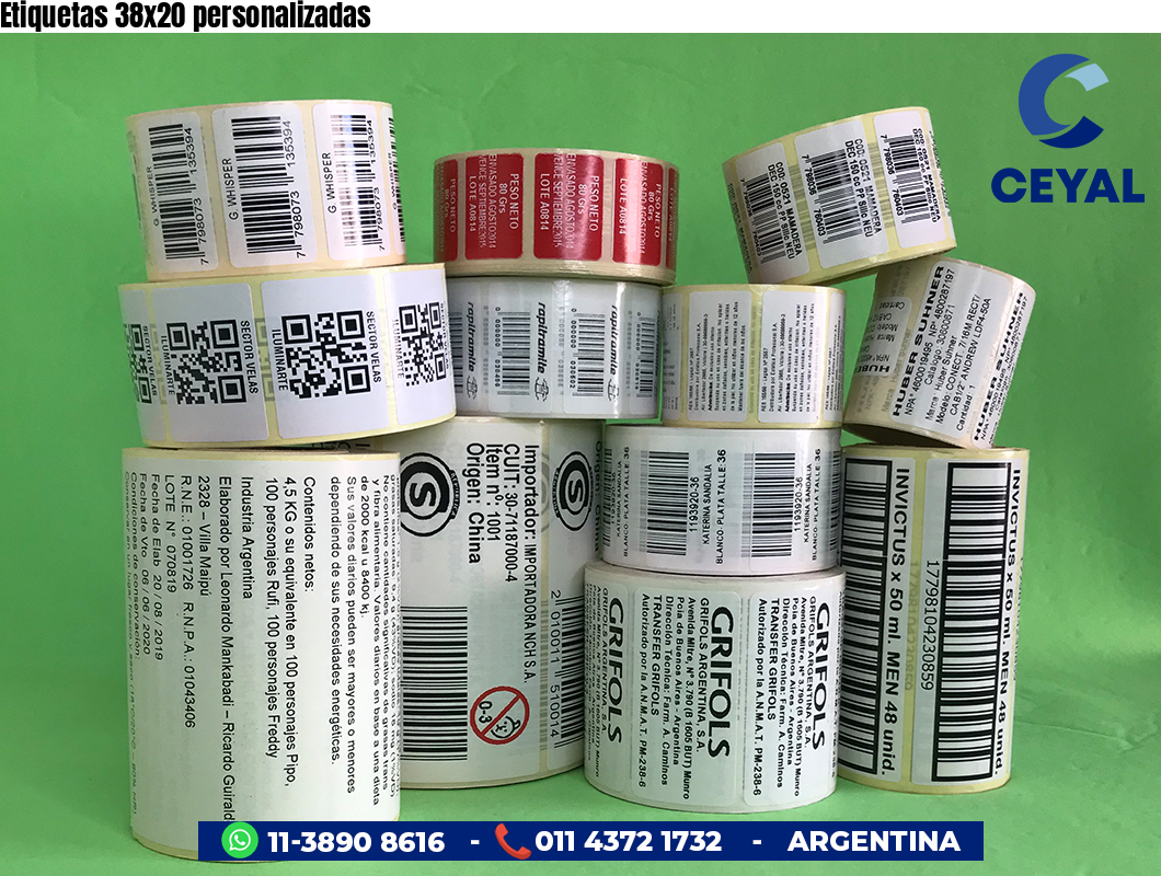 Etiquetas 38x20 personalizadas