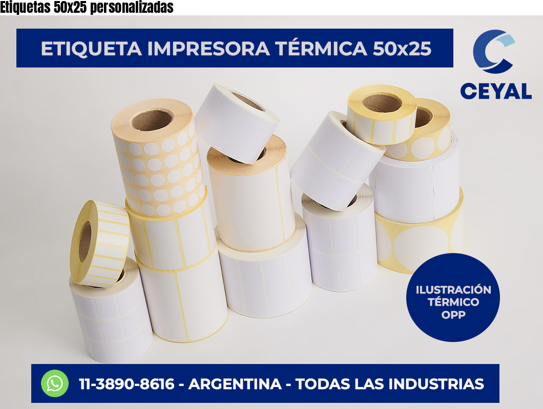 Etiquetas 50×25 personalizadas